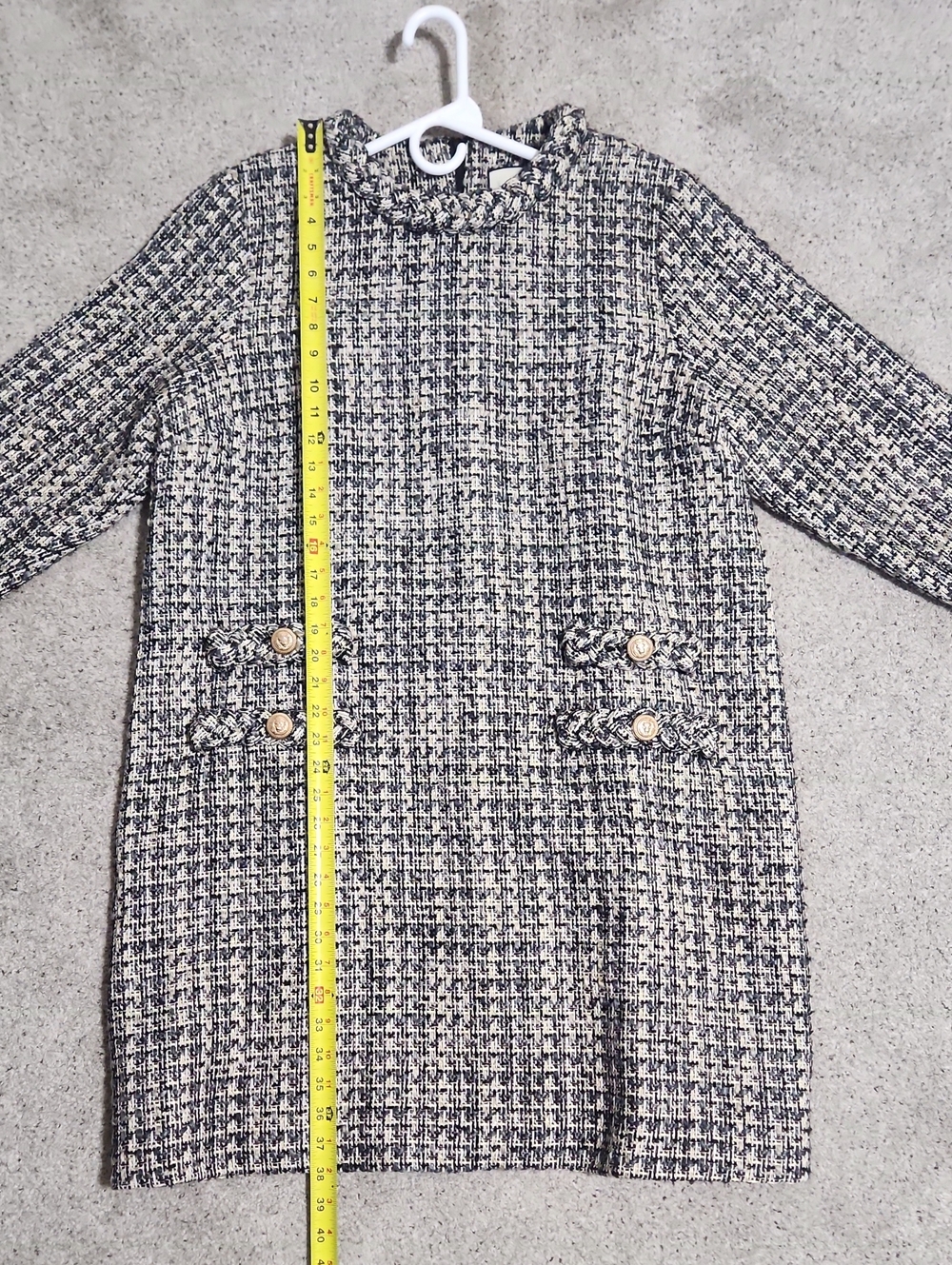 Tuckernuck Smoke and Mirrors Tweed Jackie Dress Long Sleeve Size XXXL - Picture 13 of 13